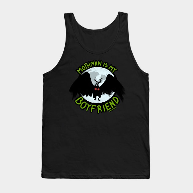 Mothman is my Boyfriend — Silhouette Tank Top by Sidhe Crafts